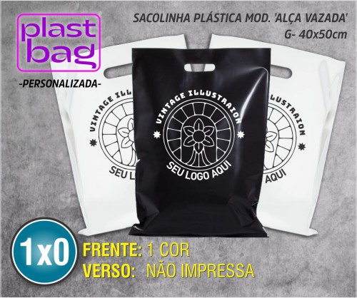 Arte Impressa Store Sacola Pl Stica G X Personalizada