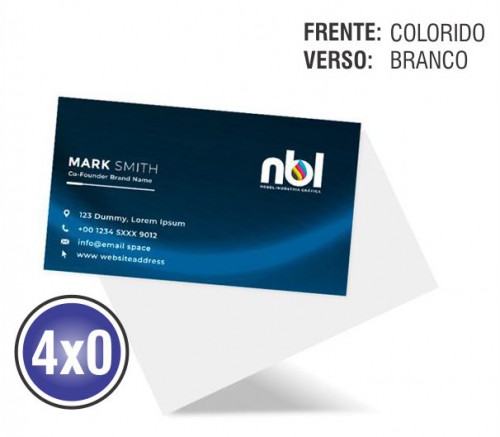 Cartão de Visita Simples - Só Frente