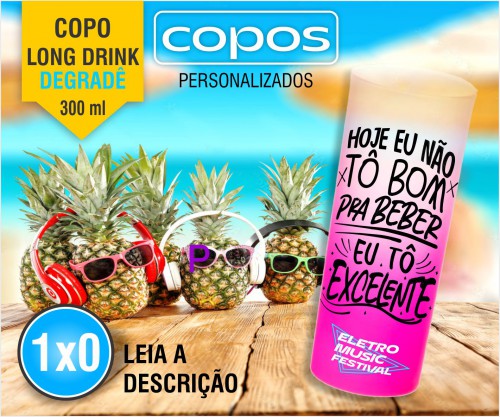 Copo Long Drink 300ml Degradê