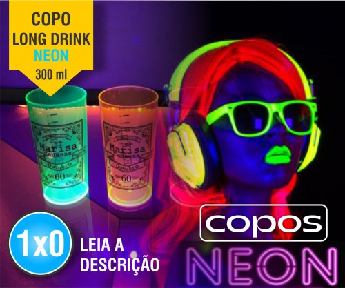 Copo Long Drink 300ml Neon