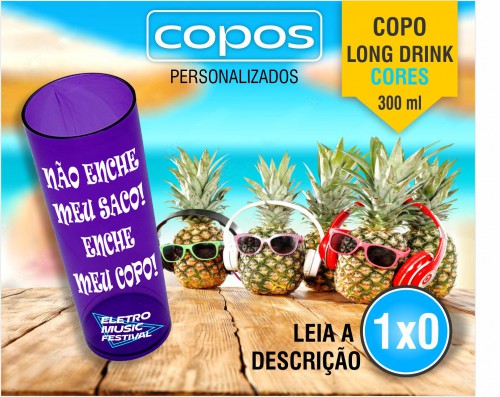 Copo Long Drink 300ml Acrílico