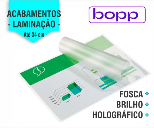 Laminação BOPP Até 34cm