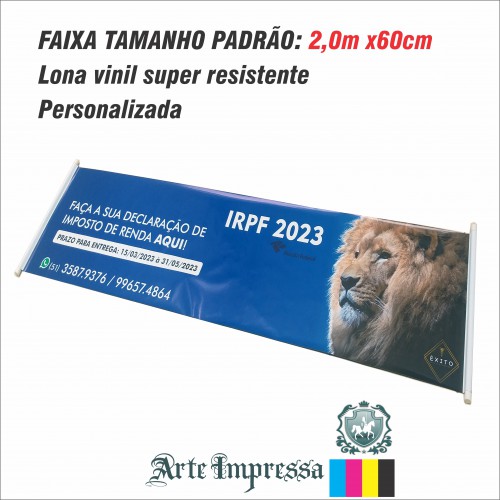 Faixa Vinil 2,00 x 0,60
