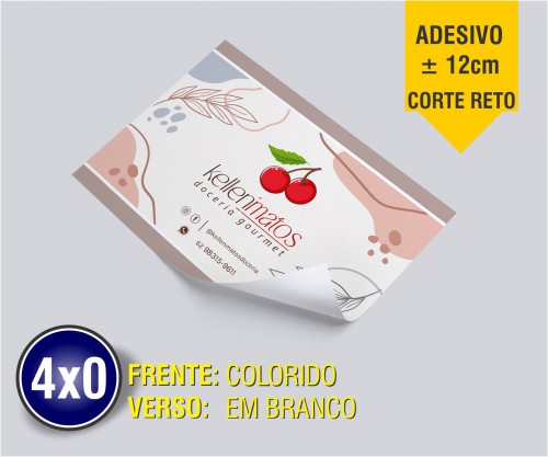 Adesivo Vinil Corte Reto 12cm