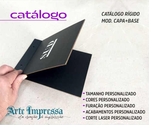 Catálogo Rígido Mod. Capa+Base Personalizado