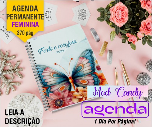 Agenda Permanente Fem Mod.Candy 15x21cm